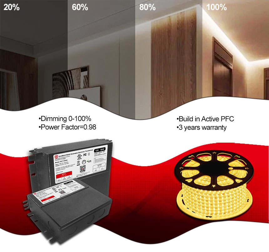 trasformatore led dimmerabile triac