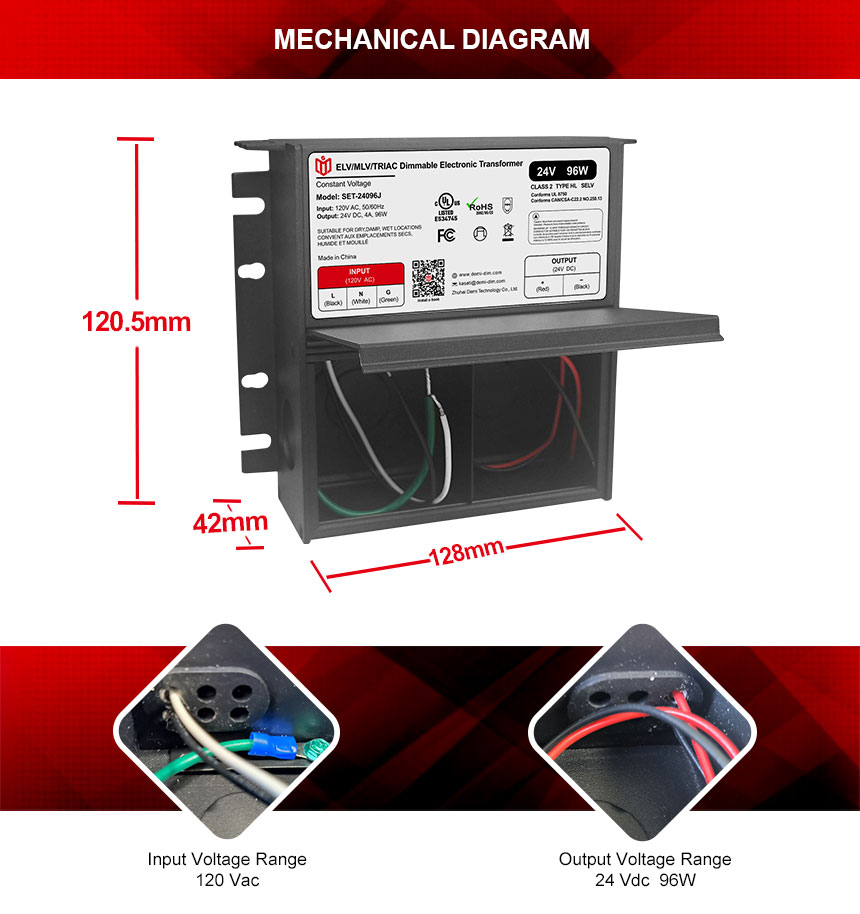 trasformatore driver led 24v