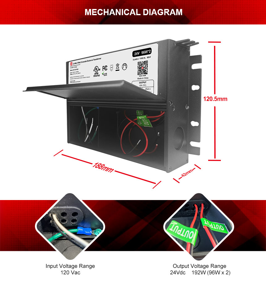 driver led con scatola di giunzione