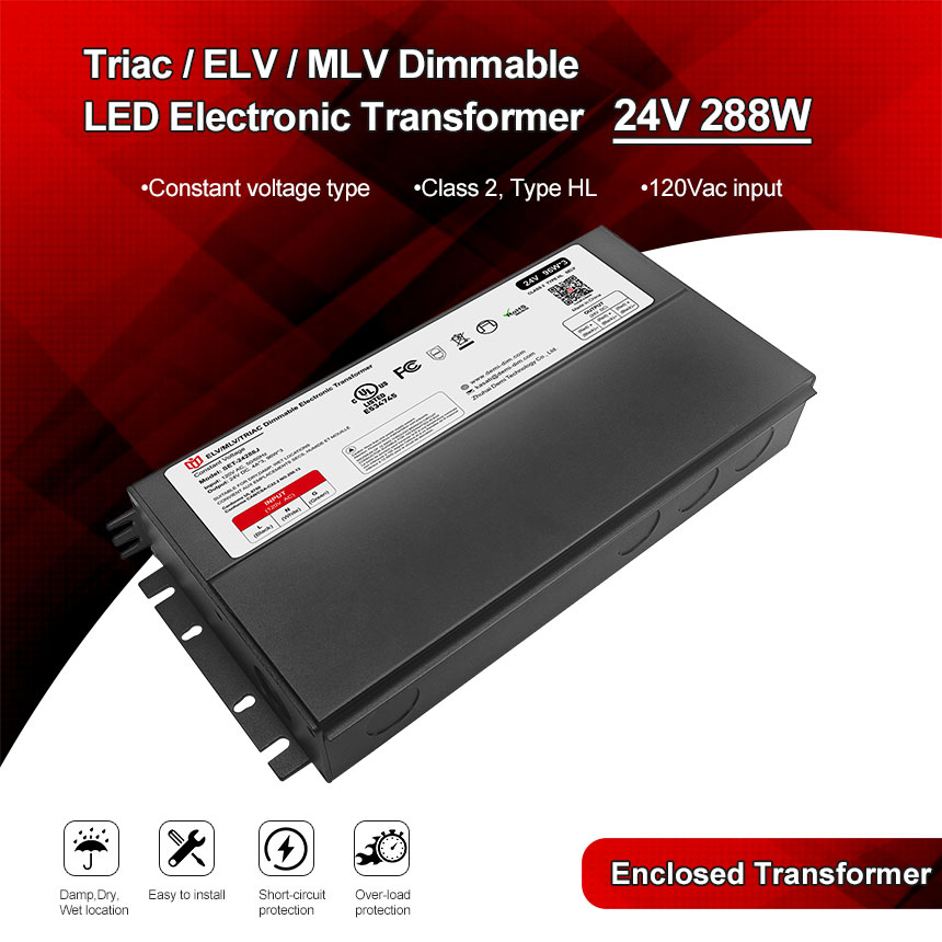 Trasformatore led 24v 288w