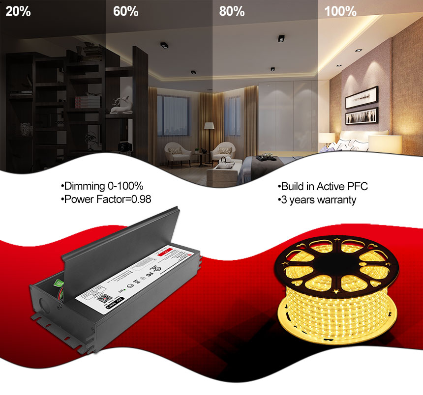 trasformatore elettronico led dimmerabile triac