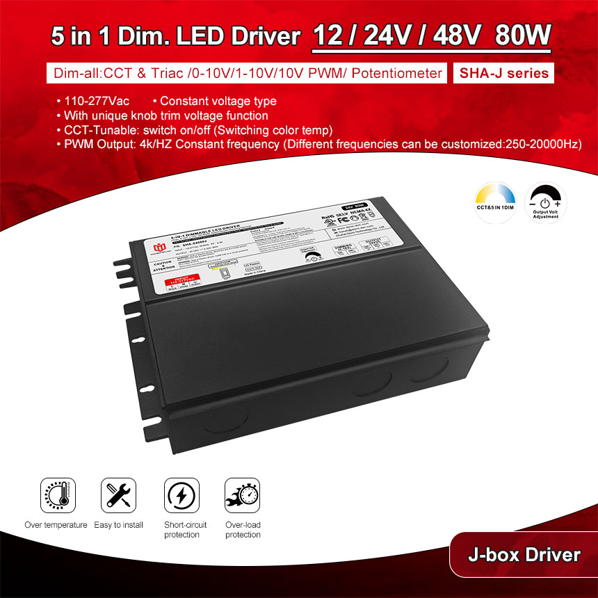 Driver led dimmerabile da 80w